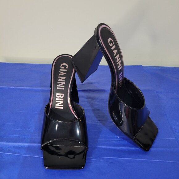 Gianni Bini Patent Leather Mule Heels- Like Barbie! - Picture 4 of 12